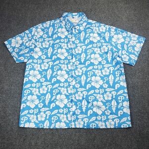 Philadelphia Phillies Chevy Sponsored Hawaiian Shirt Mens XL Stadium Giveaway